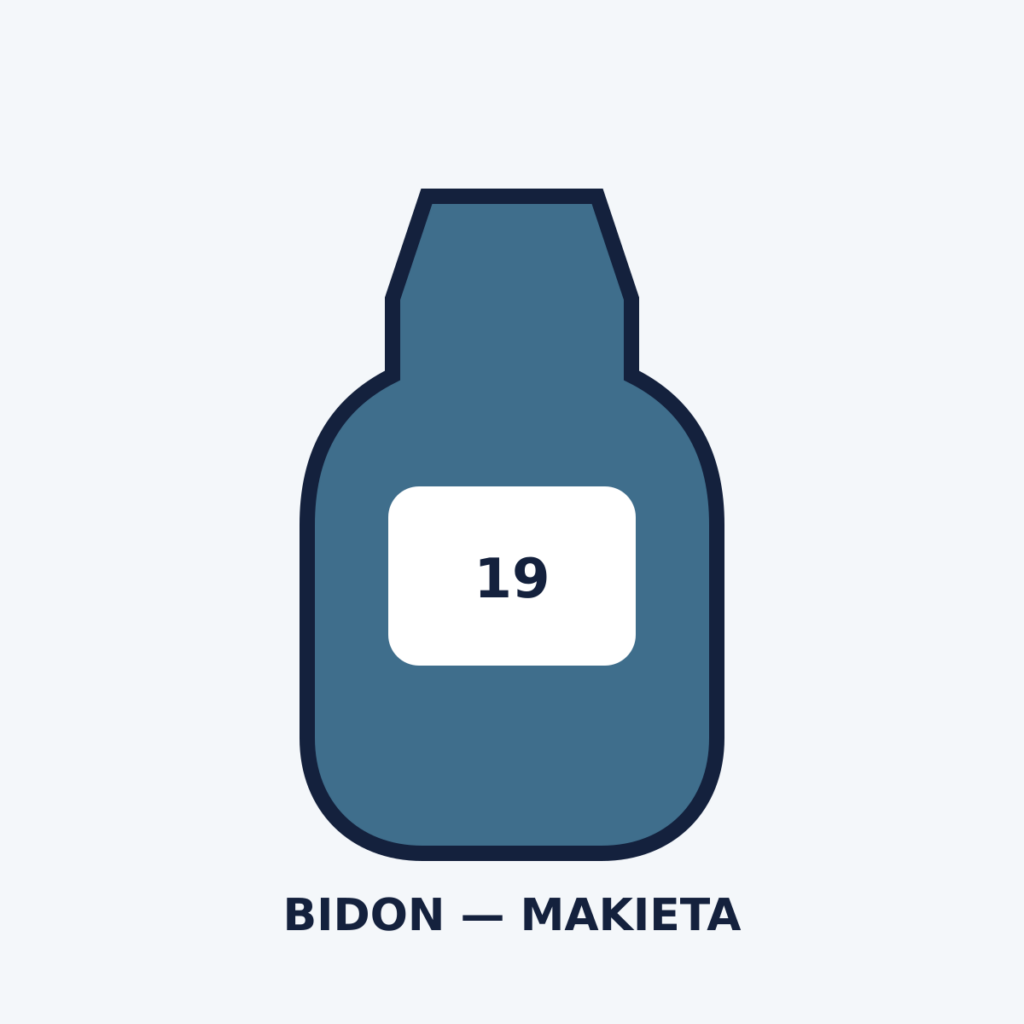 Neutralna makieta bidonu hokejowego z numerem