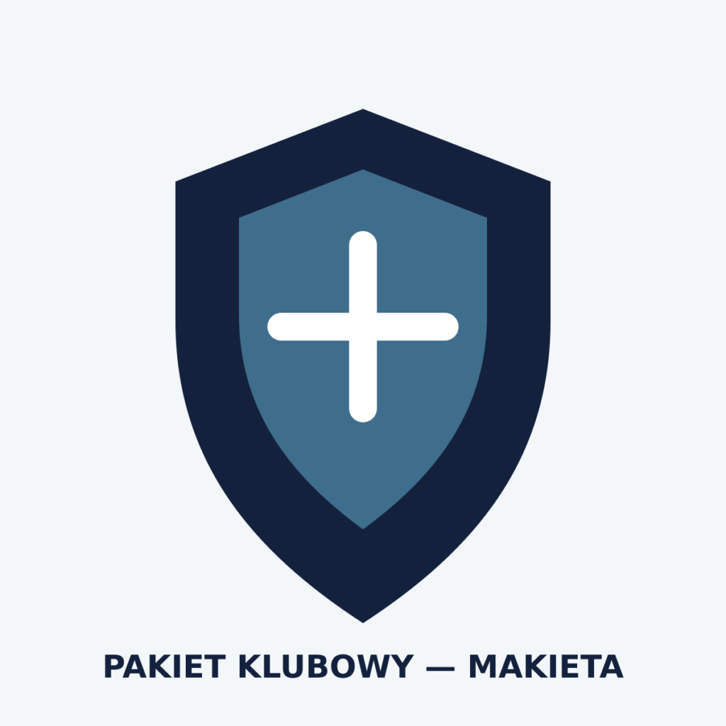 Neutralna makieta pakietu klubowego